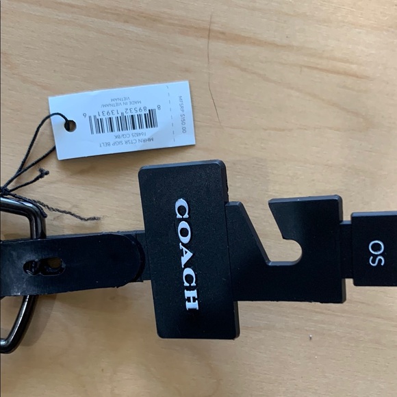 Coach Classic Black Leather Belt - Picture 1 of 4